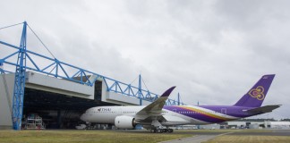 เครื่องบินแอร์บัส เอ350 เอ็กซ์ดับเบิลยูบี ลำแรกของการบินไทยพร้อมเริ่มการทดสอบภาคพื้นและการทดสอบเที่ยวบินแล้ว