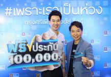 กรุงศรีเฟิร์สช้อยส์ เปิดตัวบัตรใหม่ “กรุงศรีเฟิร์สช้อยส์ แคร์” มอบฟรีประกันอุบัติเหตุ คุ้มครองสูงสุด 1 แสนบาท “เพราะเราเป็นห่วง”