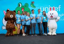 LINE นำเหล่าคาแรคเตอร์ พร้อมเทคโนโลยี LINE Beacon เพิ่มความสนุกในงาน “UNICEF LINE Run วิ่งเพื่อเด็กทุกคนได้มี #โอกาสที่เท่าเทียม” ณ สวนหลวง ร.9