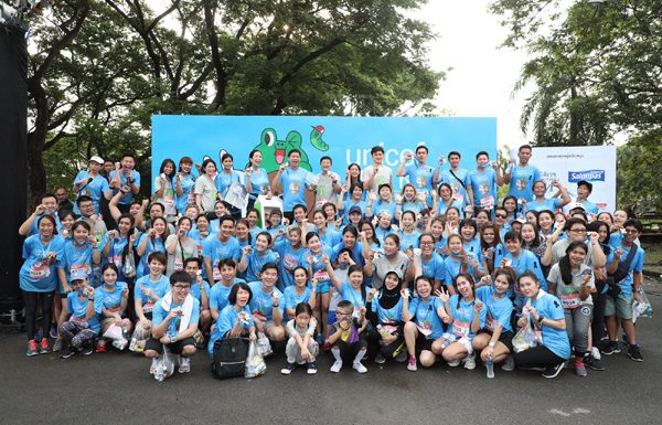 UNICEF LINE Run วิ่งเพื่อเด็กทุกคนได้มี #โอกาสที่เท่าเทียม งานวิ่งการกุศลครั้งประวัติศาสตร์ มีผู้ร่วมกิจกรรมมากกว่า 8,500 คน ณ สวนหลวง ร.9