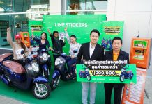 LINE STICKERS แจกจริง! ประกาศผลผู้โชคดีที่ได้รับ ฮอนด้า สกู๊ปปี้ไอ มูลค่ากว่า ล้านบาท!!