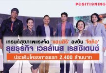 เทรนด์สุขภาพแรงจัด ‘แสนสิริ’ ลงขัน ‘โตคิว’ ลุยธุรกิจ เวลล์เนส เรสซิเดนซ์ ประเดิมโครงการแรก 2,400 ล้านบาท