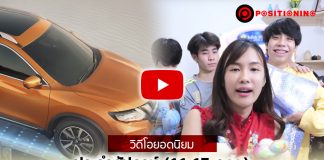 วิดีโอยอดนิยม ประจำสัปดาห์ (11-17 ก.พ.) นิสสัน 11.8 ล้านวิว-เก๋ไก๋ สไลด์เดอร์ 3.6 ล้านวิว คว้าแชมป์