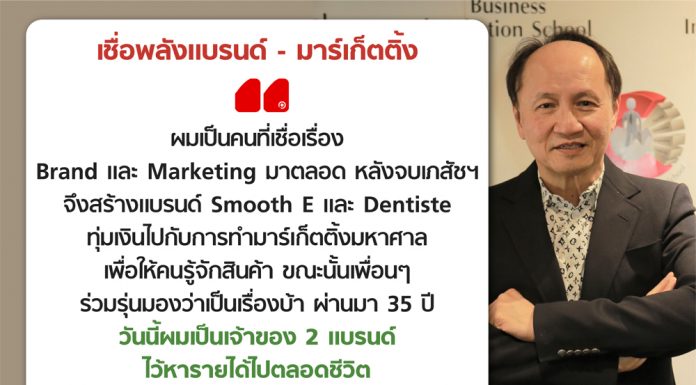 เชื่อพลังแบรนด์ – มาร์เก็ตติ้ง