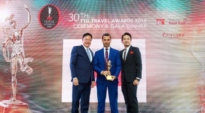 เอมิเรสต์ คว้ารางวัลสายการบินที่มีศักยภาพด้านการเชื่อมต่อที่ดีที่สุด ในงาน TTG Travel Awards 2019