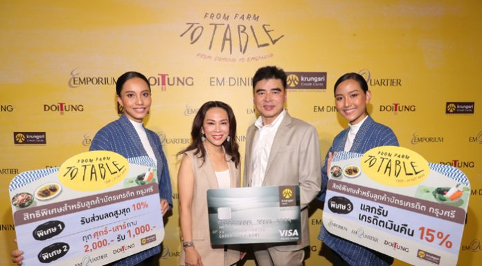 เอ็มควอเทียร์จับมือ บัตรเครดิตกรุงศรี กระตุ้น Category Dining