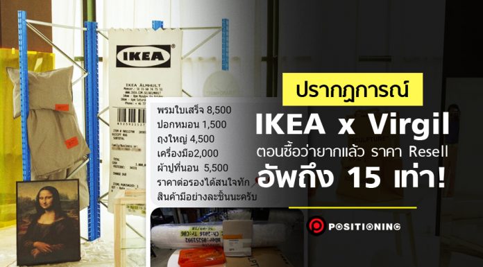 ปรากฏการณ์ IKEA x Virgil Abloh ตอนนี้ราคา Resell อัพไป 15 เท่าแล้ว