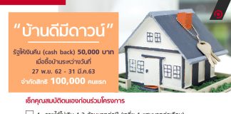 มาเช็กคุณสมบัติก่อนร่วมโครงการ “บ้านดีมีดาวน์” มาตรการรัฐคืนเงินดาวน์บ้าน 50,000 บาท