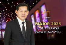 MAJOR 2025 มุ่งสู่ 2 หมื่นล้านไม่หวั่นดิสรัปชั่น บุกเปิดโรงหนังครบ 77 จังหวัดทั่วไทย