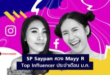 กางโผ Influencer สายบิวตี้เดือนม.ค. : SP Saypan ควง Mayy R เอ็นเกจเมนต์สูงสุดใน FB/IG