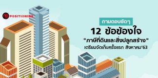 ถามตอบชัดๆ 12 ข้อข้องใจ “ภาษีที่ดินและสิ่งปลูกสร้าง” เตรียมจัดเก็บครั้งแรก สิงหาคม’63