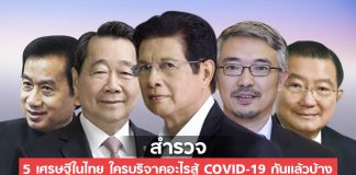 สำรวจ 5 เศรษฐีในไทย ใครบริจาคอะไรสู้ COVID-19 กันแล้วบ้าง