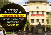 กรณีศึกษา : เยียวยาทุกมิติ ฉบับ “ธรรมศาสตร์โมเดล” บริหารจัดการวิกฤต COVID-19