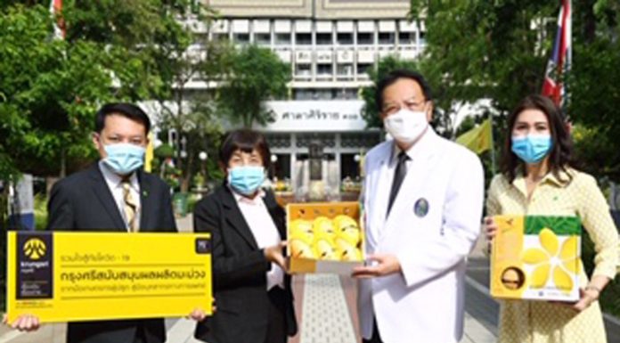กรุงศรีสนับสนุนผลผลิตจากมือเกษตรกร สู่มือบุคลากรทางการแพทย์