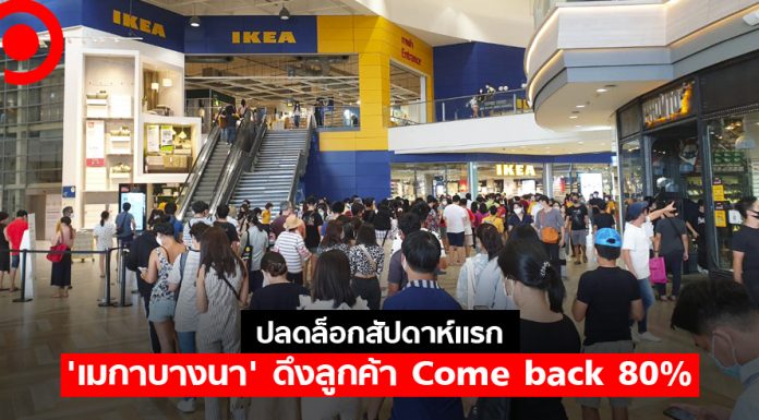 ปลดล็อกสัปดาห์แรก ‘เมกาบางนา’ ดึงลูกค้า Come back 80% มั่นใจภาพรวมยังกำไร แม้รายได้หาย 20%