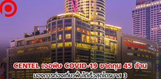 CENTEL เจอพิษ COVID-19 ขาดทุน 45 ล้าน มองการท่องเที่ยวฟื้นได้เร็วสุดไตรมาส 3
