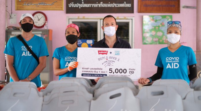 ลีวายส์® ปันน้ำใจ มอบถุงยังชีพช่วยเหลือผู้ประสบภัยโควิด 19ภายใต้โครงการ WE STAND TOGETHER ช้อปยีนส์ ปันน้ำใจ สู้ภัยโควิด