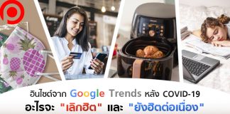 อ่านอินไซต์จาก Google Trends หลัง COVID-19 อะไรจะเลิกฮิตและอะไรจะยังฮิตต่อเนื่อง