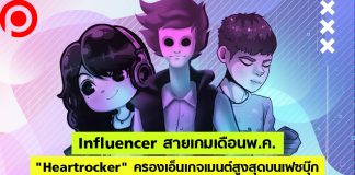 Influencer สายเกมเดือนพ.ค. “Heartrocker” ครองเอ็นเกจเมนต์สูงสุดบนเฟซบุ๊ก