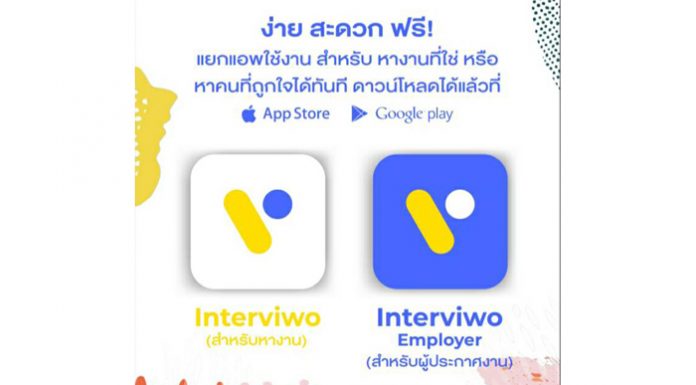 Interviwo แอปพลิเคชัน สมัคร-สัมภาษณ์งานออนไลน์ รายแรกของไทย