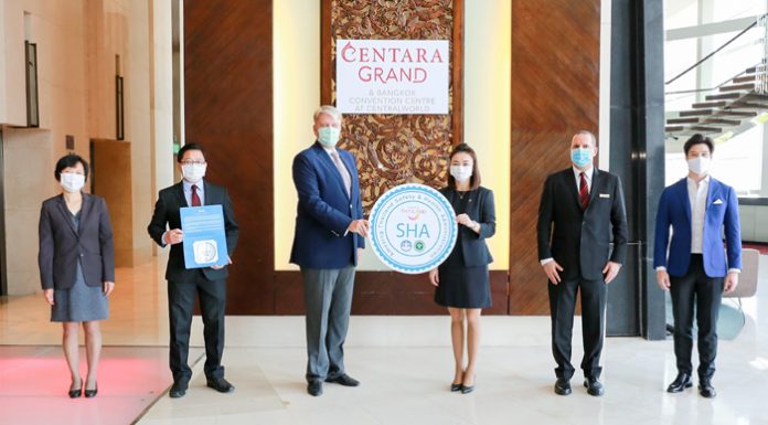 กลุ่มเซ็นทรัล รับมอบตราสัญลักษณ์ SHA ตอกย้ำมาตรฐานความปลอดภัยและสุขอนามัย