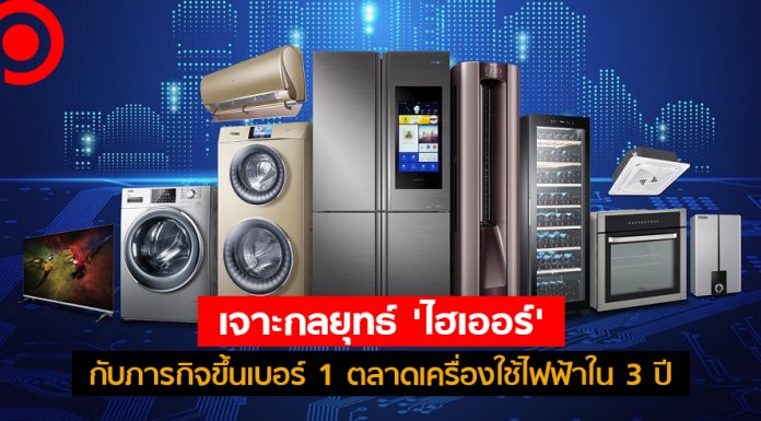 เจาะกลยุทธ์ ‘ไฮเออร์’ ผู้เขย่าตลาดเครื่องใช้ไฟฟ้าด้วยแคมเปญ ‘แอร์เติมเงิน’ กับเป้าหมายขึ้นเบอร์ 1 ใน 3 ปี