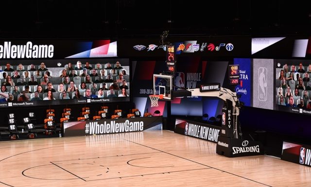 ‘NBA’ จับมือ ‘Microsoft’ เตรียมติดตั้งหน้าจอในสนามแสดงผู้ชมออนไลน์ ผ่านฟีเจอร์ใหม่ ‘Together Mode’