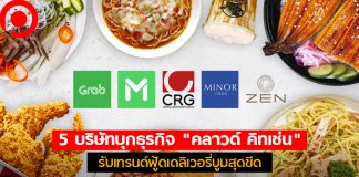จับกระแส 5 บริษัทบุกธุรกิจ “คลาวด์ คิทเช่น” รับเทรนด์ฟู้ดเดลิเวอรี่บูมสุดขีด