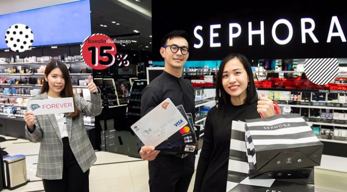 เคทีซีชวนช้อปเพิ่มความสวยคุ้ม 2 ต่อ ที่เซโฟราทุกสาขา และ www.sephora.co.th