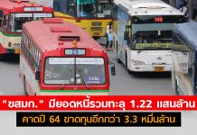 “ขสมก.” มียอดหนี้รวมทะลุ 1.22 แสนล้าน คาดปี 64 ขาดทุนอีกกว่า 3.3 หมื่นล้าน