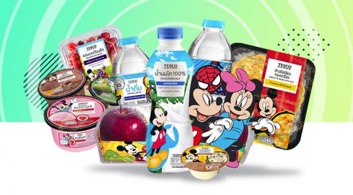 “เทสโก้ โลตัส” ดึงคาแรคเตอร์ดิสนีย์ลงแพ็คเกจจิ้ง ยุทธการเจาะกลุ่มอาหารสด/เฮาส์แบรนด์