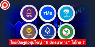 ใครเป็นผู้ถือหุ้นใหญ่ “6 บิ๊กธนาคาร” ในไทย?
