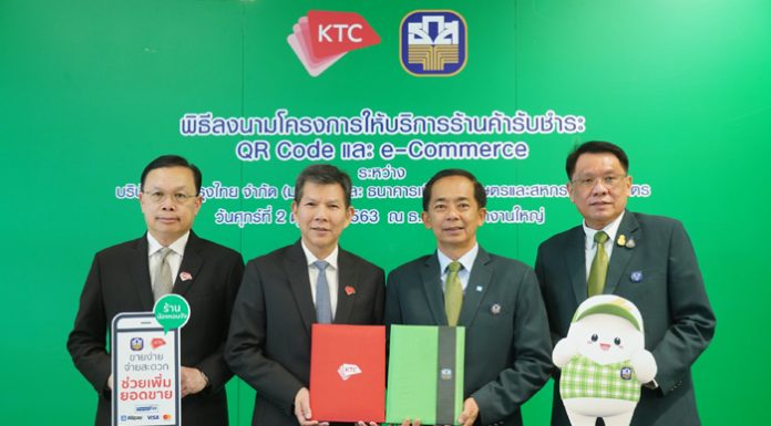 ธ.ก.ส. จับมือเคทีซี เปิดช่องทางร้านค้าน้องหอมจังรับชำระค่าสินค้าและบริการ ด้วย QR Code ผ่านทาง Alipay