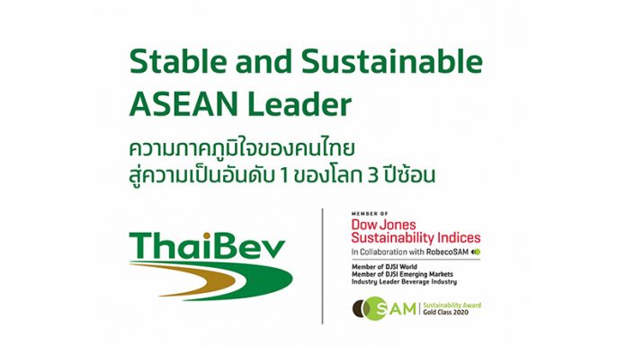 ไทยเบฟ ครองอันดับ 1 DJSI อุตสาหกรรมเครื่องดื่ม 3 ปีซ้อน ยกระดับความยั่งยืน นำความภาคภูมิใจของคนไทยไปสู่ระดับโลก