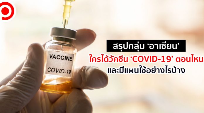 สรุปกลุ่ม ‘อาเซียน’ ใครได้วัคซีน COVID-19 ตอนไหน และมีแผนใช้อย่างไรบ้าง