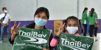 “ผ้าห่มผืนเขียวรักษ์โลก” 2 แสนผืน ส่งมอบครบ 15 จังหวัด ปิดท้ายโครงการ “ไทยเบฟ…รวมใจต้านภัยหนาว ปีที่ 21”thaibev