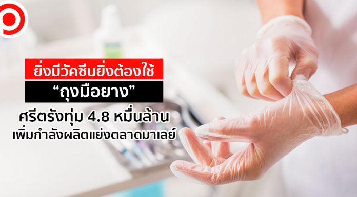 ยิ่งมีวัคซีนยิ่งต้องใช้ “ถุงมือยาง” ศรีตรังทุ่ม 4.8 หมื่นล้านเพิ่มกำลังผลิตแย่งตลาดมาเลย์