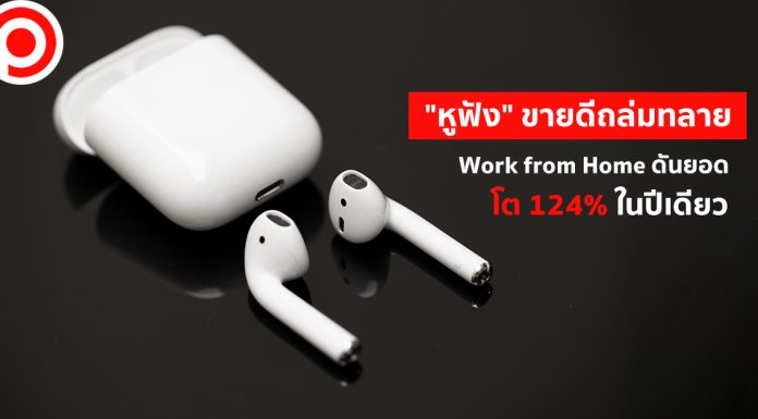 “หูฟัง” ขายดีถล่มทลาย Work from Home ดันยอดโต 124% ในปีเดียว