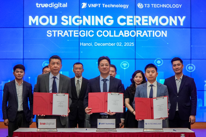 ทรู ดิจิทัล กรุ๊ป ผนึกพันธมิตรเวียดนาม VNPT Technology ร่วมกับ T3 Technology ประกาศความร่วมมือเชิงกลยุทธ์ สร้างระบบนิเวศ AI Home ในเวียดนาม