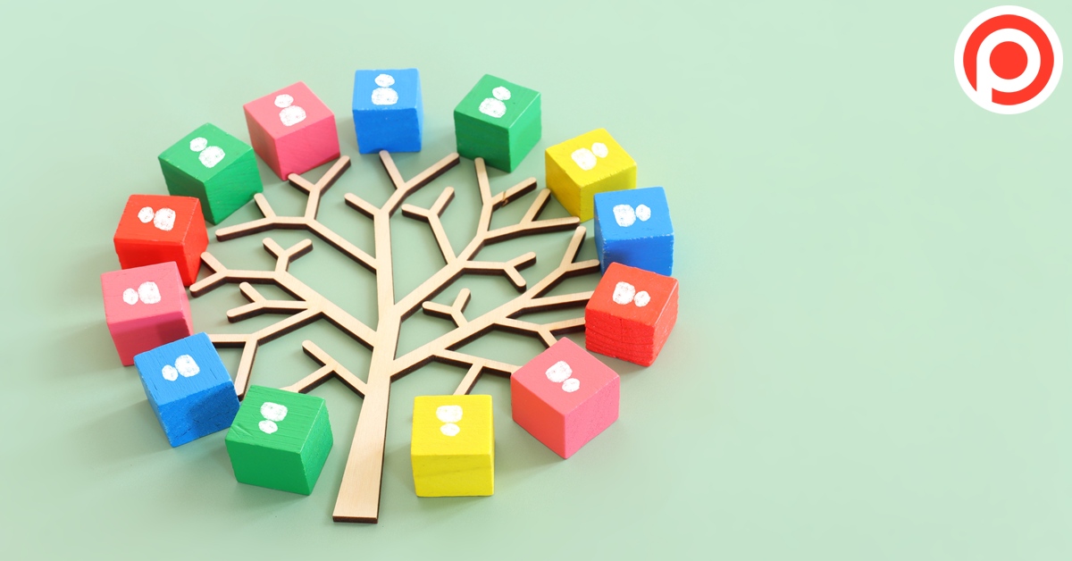 Business,Image,Of,Wooden,Tree,With,People,Icons,Over,Green