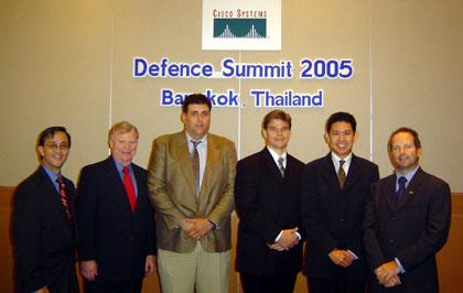 “ซิสโก้” จัดงานสัมนาเทคโนโลยีระบบเครือข่ายสำหรับการทหารภายใต้ชื่อ “Defense Summit 2005”