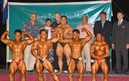 กีฬาเพาะกายนัดกระชับมิตรไทย-กัมพูชา