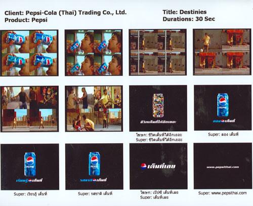 เป๊ปซี่ ต้อนรับปี 2007 ด้วยโฆษณาชุด “Destinies”