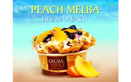 ปล่อยอารมณ์ให้สดใส กับ พีช เมลบา ที่เดอะ ครีม แอนด์ ฟัดจ์ แฟคตอรี่