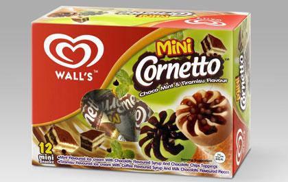 วอลล์ ลุยตลาดไอศกรีมกลับบ้าน ส่งมินิ คอร์นเนตโต้ ช็อคโกมิ้นต์ และทีรามิสุ 2 รสชาติใหม่ล่าสุด