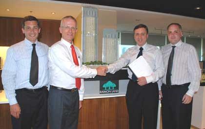 ไรมอน แลนด์มอบสัญญาก่อสร้างโครงสร้างใต้ดิน”เดอะริเวอร์”