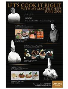 เรียนทำอาหารต้นตำรับกับมาสเตอร์เชฟ ที่โรงแรมคอนราด กรุงเทพฯ