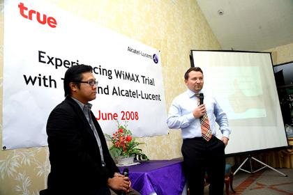 อัลคาเทล-ลูเซ่นจับมือทรูร่วมทดสอบระบบเครือข่ายไวแม๊กซ์