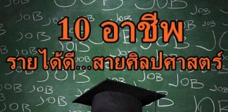 10 อาชีพ รายได้ดี…สายศิลปศาสตร์
