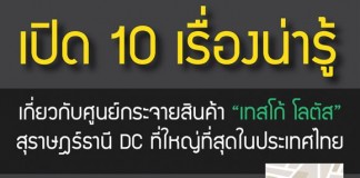 เปิด 10 เรื่องน่ารู้ เกี่ยวกับศูนย์กระจายสินค้า “เทสโก้ โลตัส” สุราษฎร์ธานี DC ที่ใหญ่ที่สุดในประเทศไทย